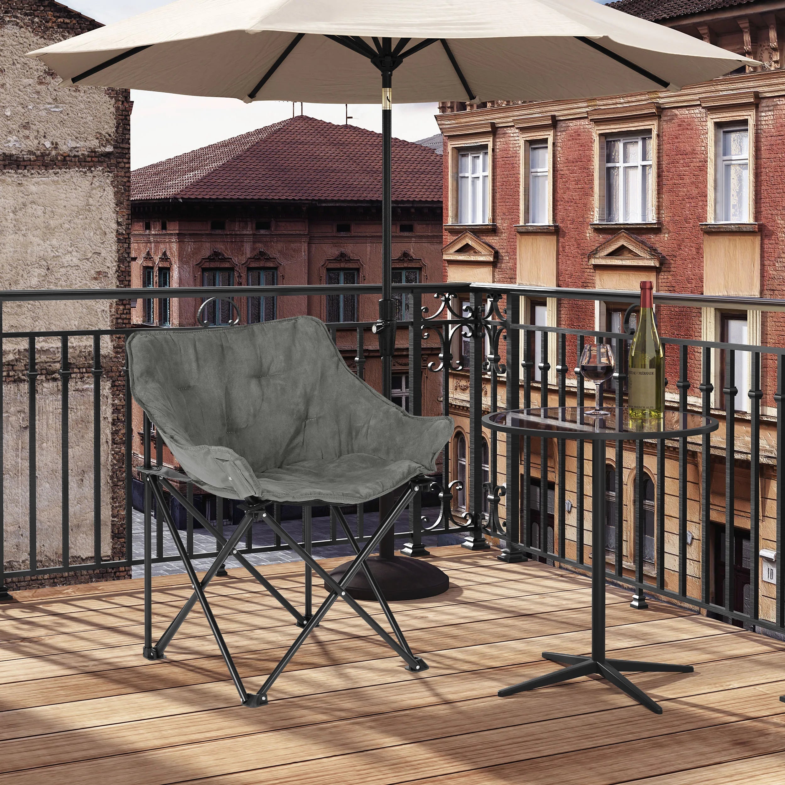 1PC Foldable Camping Lightweight Portable Fishing Chair Folding Armchair with Padded Seat Carry Bag for Outdoor Beach Picnic LeCoinChaise