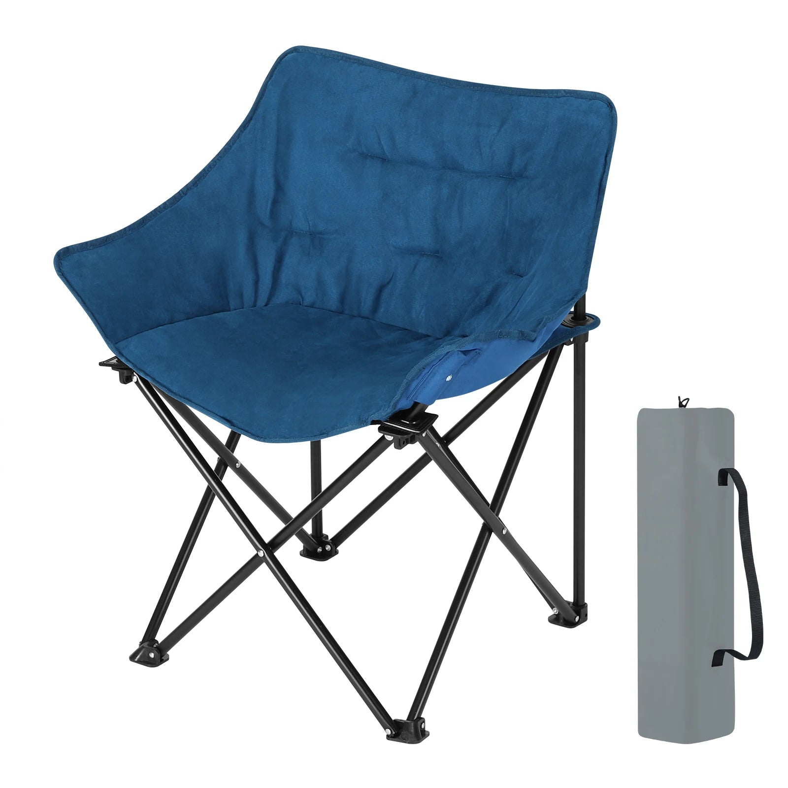 Chaise pliante confortable bleue pratique et légère WOLTU lecoinchaise