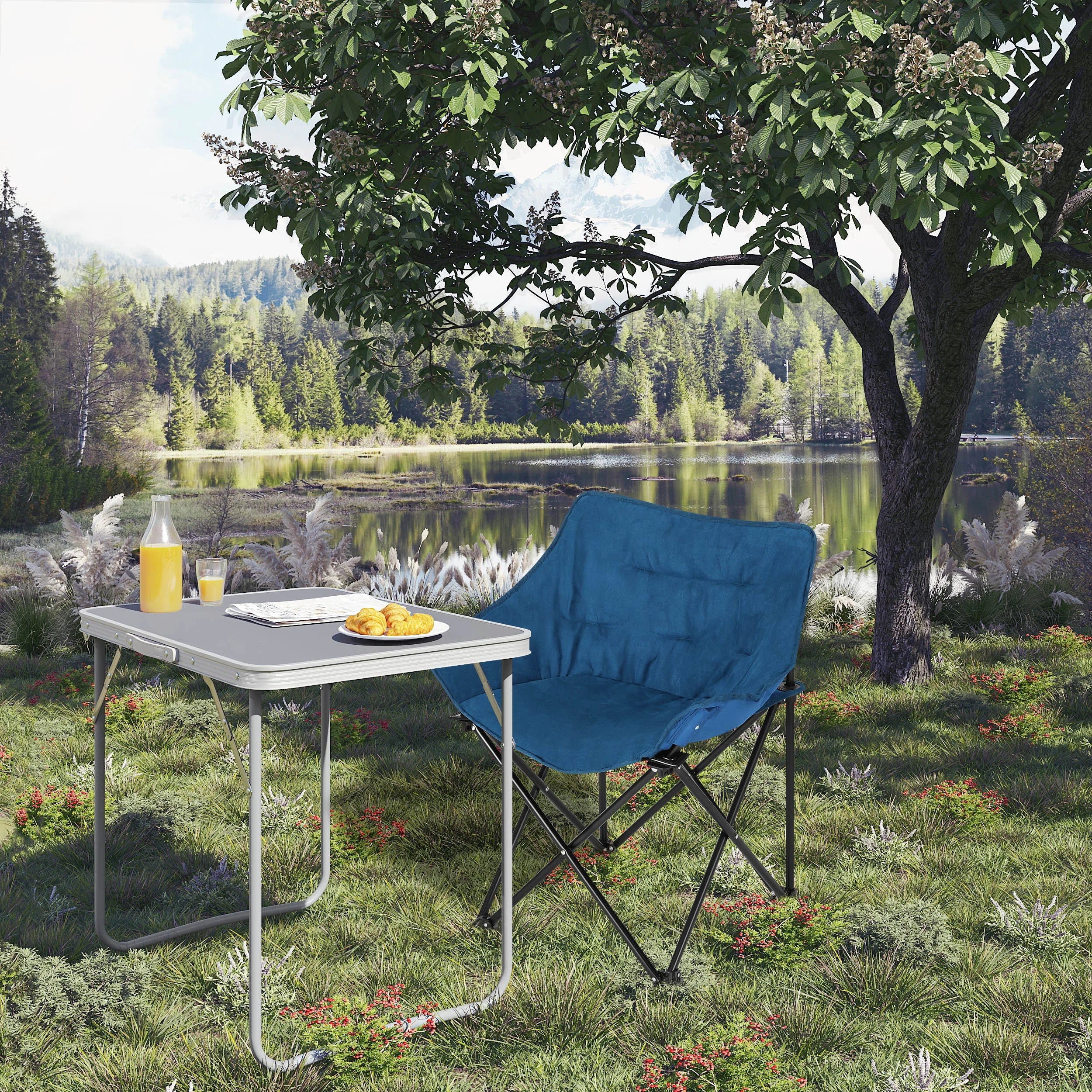 1PC Foldable Camping Lightweight Portable Fishing Chair Folding Armchair with Padded Seat Carry Bag for Outdoor Beach Picnic LeCoinChaise