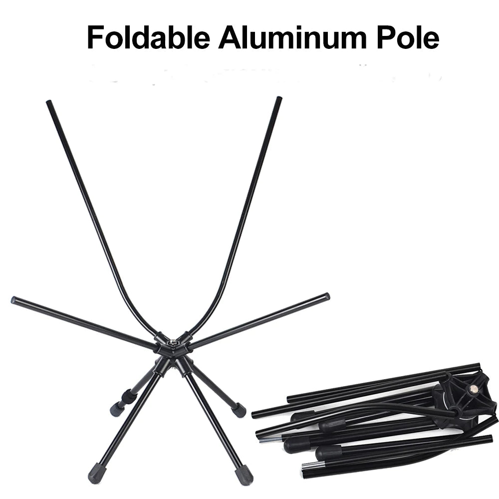 Desert&Fox Swivel Detachable Chairs Camping Folding Chair Outdoor Backpacking Lightweight Seat with Carry Bag for Fishing Hiking LeCoinChaise