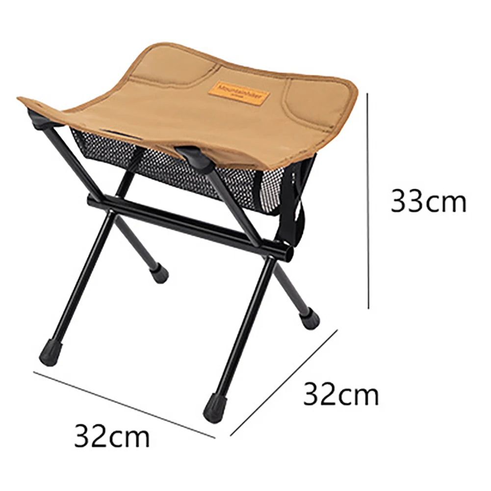 Outdoor Folding Camping Stools Portable Moon Chair Ultralight Aluminum Alloy Camping Beach Chair Maza Fishing Stool - LeCoinChaise
