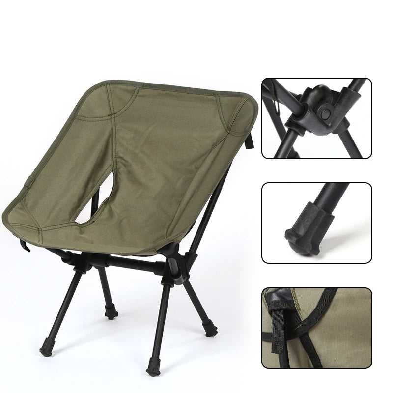 Ultralight Portable Folding Chair Outdoor Camping Detachable Fishing Chair Gardren Furniture Beach BBQ Hiking Picnic Seat LeCoinChaise