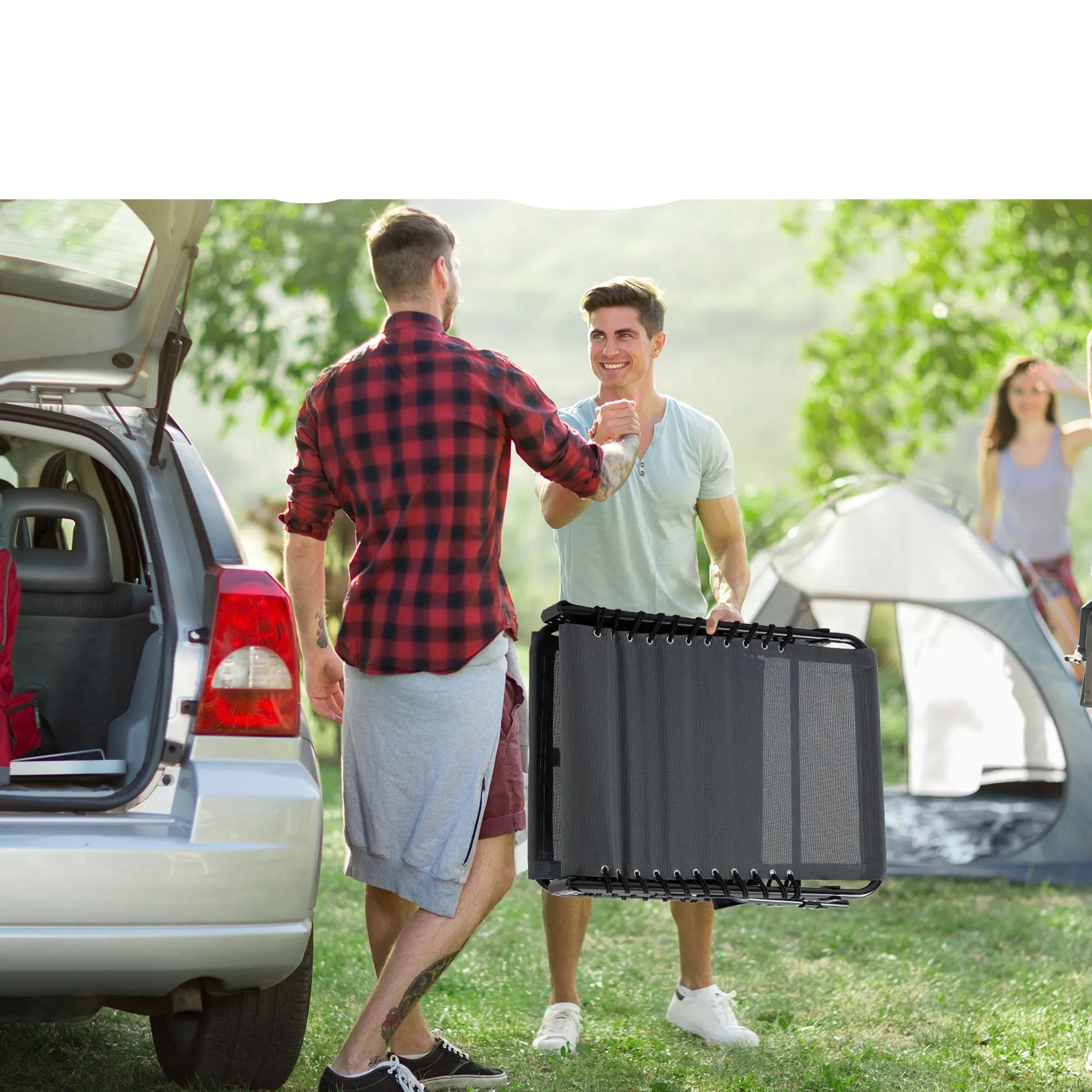 Outsunny folding lounger with adjustable backrest headrest 185x58x30 cm Gray LeCoinChaise