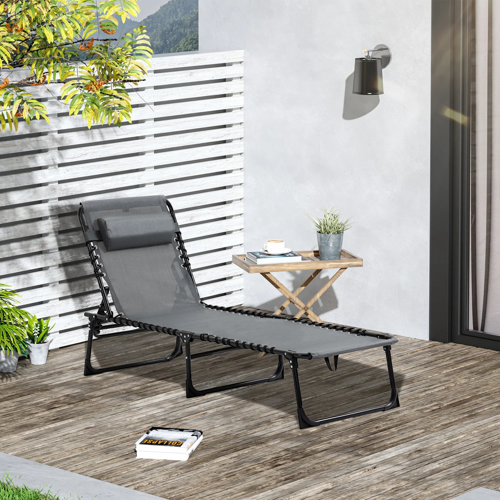 Chaise pliante confortable 3 pieds lecoinchaise