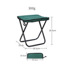 a green chair with a clock on it