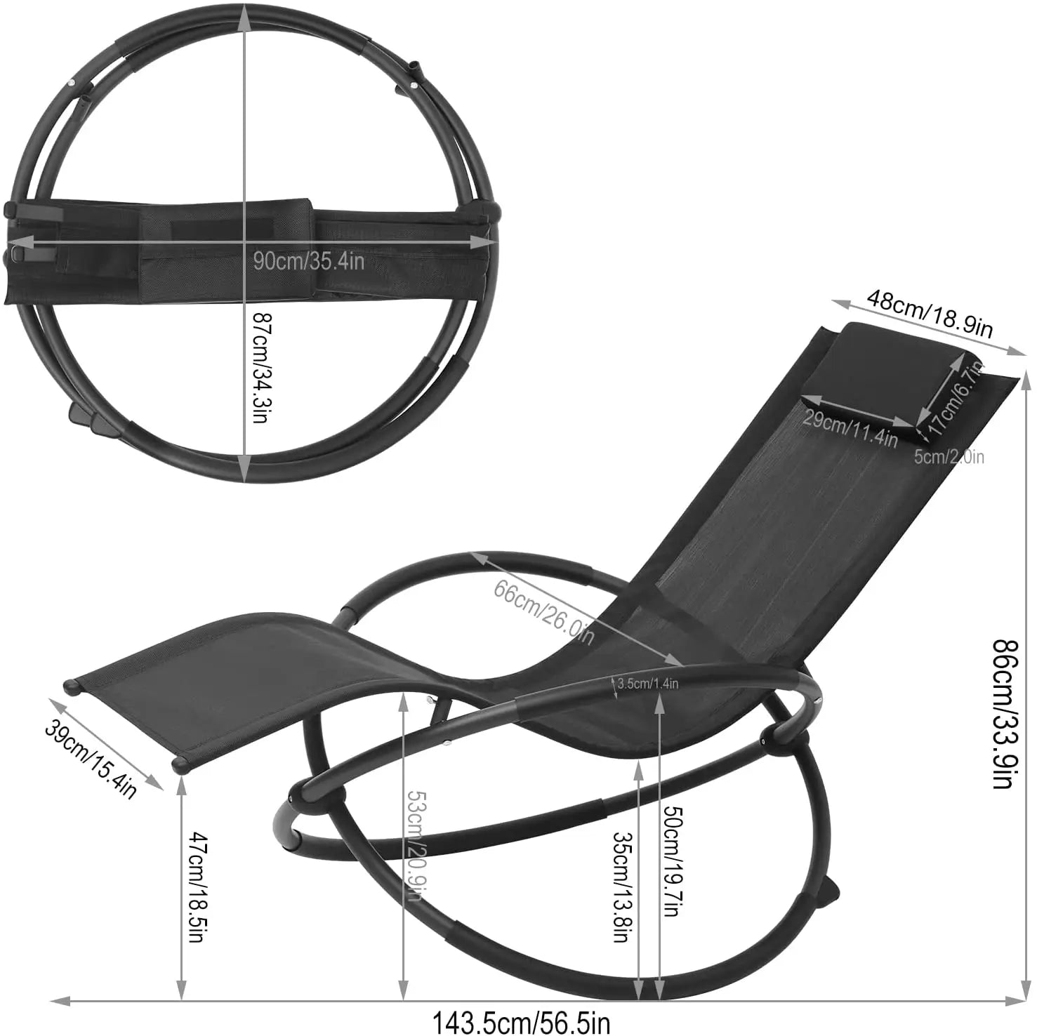 Chaise pliable WOLTU
