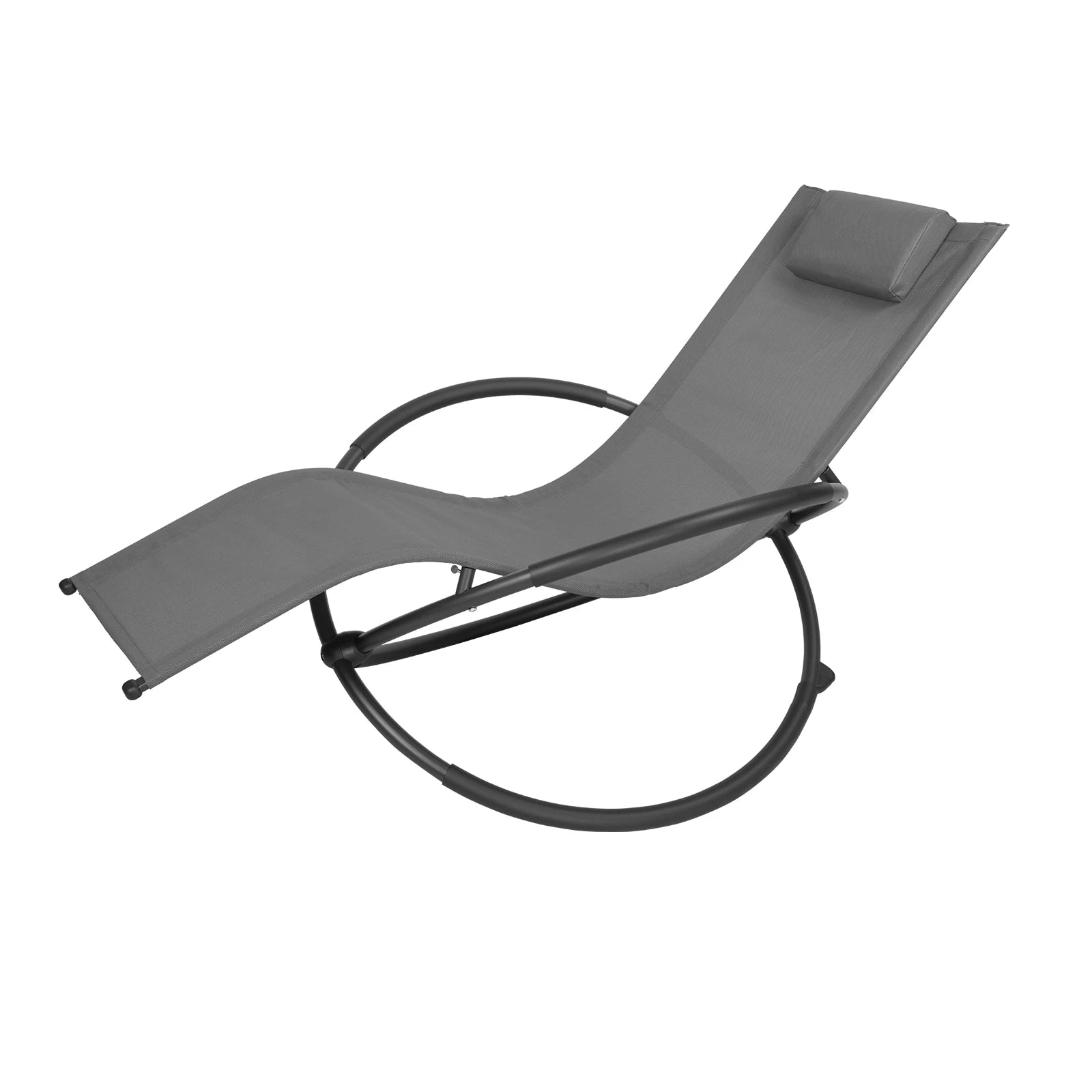 Chaise pliante woltu grise avec pieds circulaires