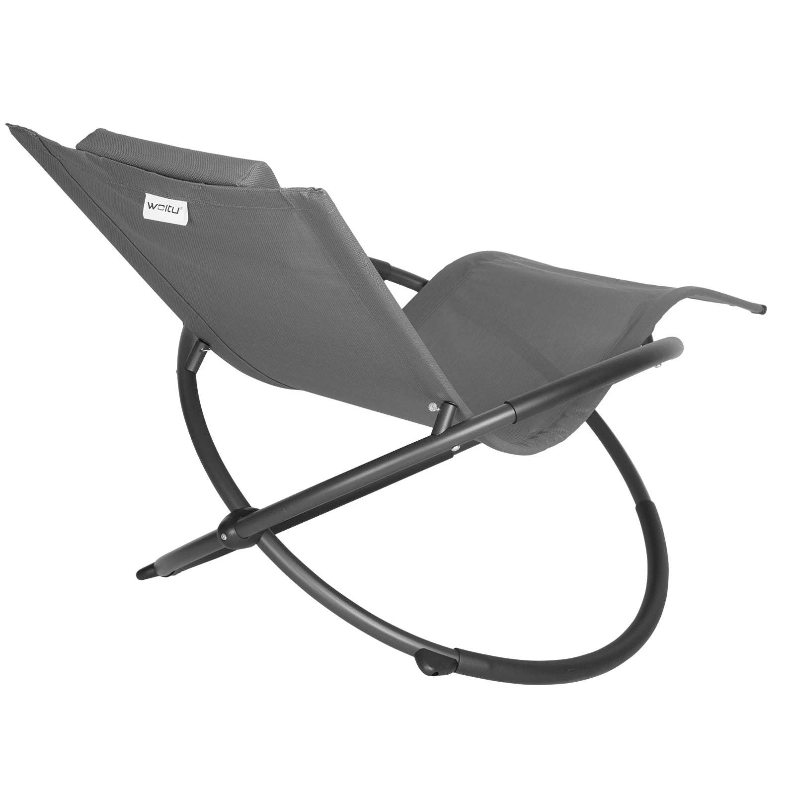 WOLTU Leisure Outdoor Garden Sun Lounger Chair Comfortable Relax Rocking Chair Folding Lounge Chair Nap Recliner Beach Chair LeCoinChaise
