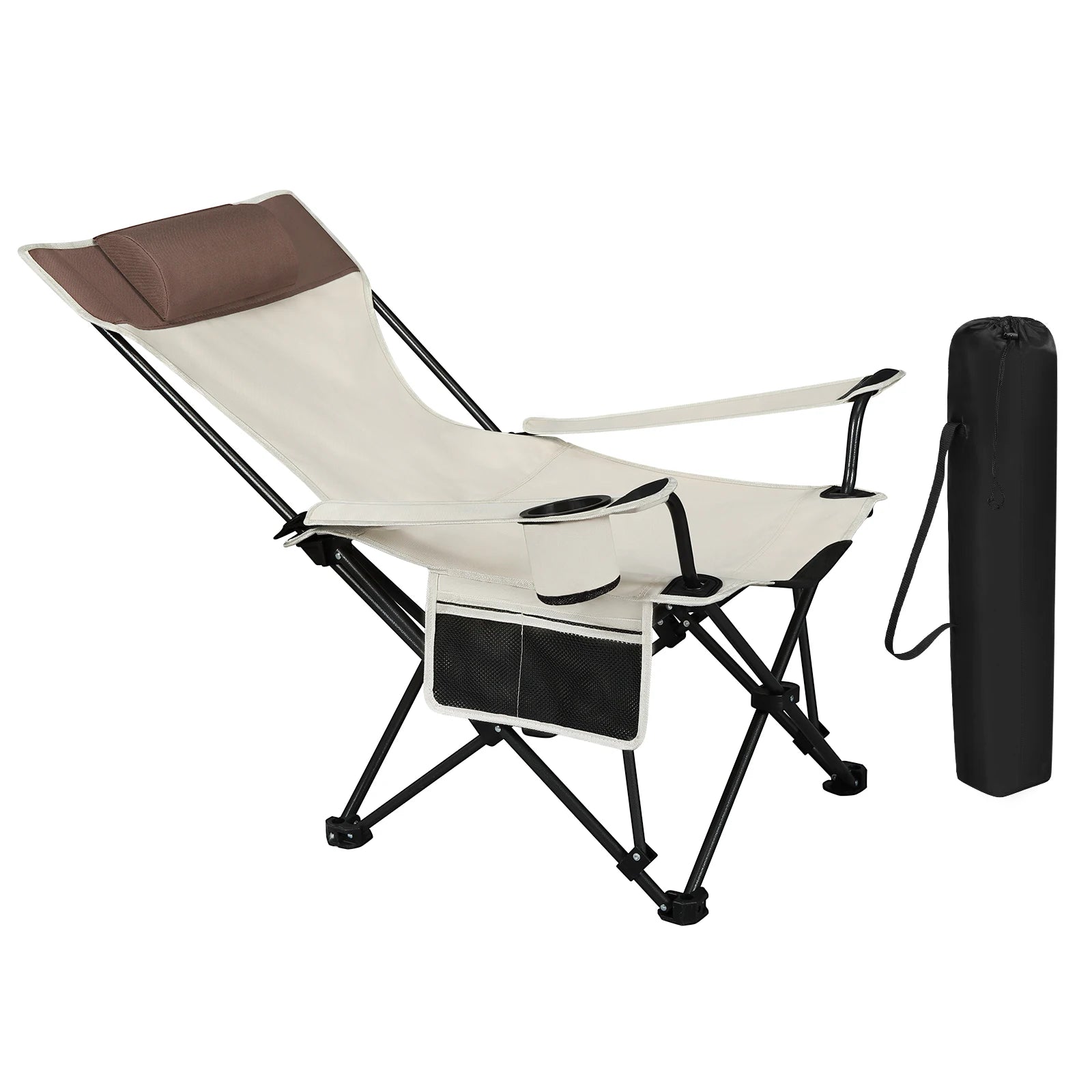 Chaise longue pliante de camping WOLTU blanche - LeCoinChaise