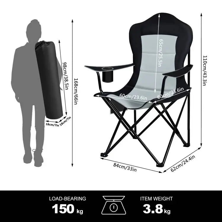 Fauteuil de jardin confortable pliant WOLTU - LeCoinChaise