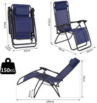 Chaise longue de plage pliable avec repose-pieds - LeCoinChaise