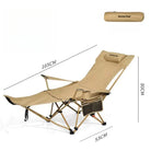 Chaise longue de plage pliante DUTRIEUX beige avec dossier inclinable - LeCoinChaise