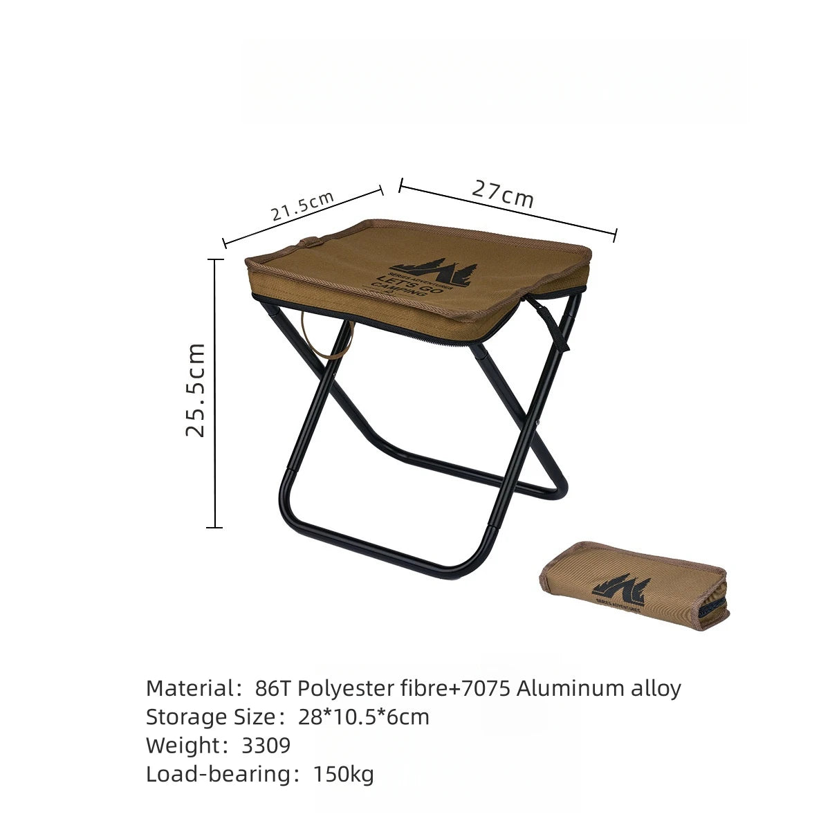 Outdoor Camping Folding Stool Portable Lightweight Pocket Stool Sketching Chair Foldable Chair Picnic Travel Small Stool New - LeCoinChaise