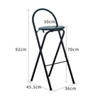 Folding Bar Chair Home Kitchen Bar Chair Cashier Chair Leisure Chair Folding Chair Bar Chair High Stool Terrace High Chair Home LeCoinChaise