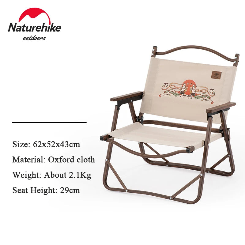 Chaise pliante de camping NATUREHIKE en bois - LeCoinChaise