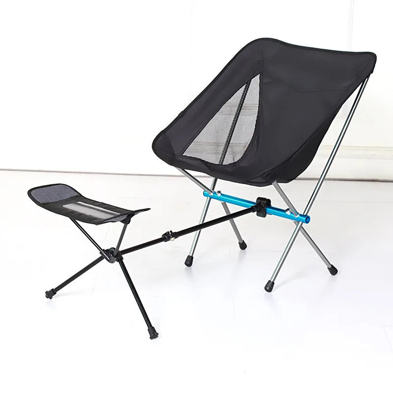 Chaise pliante HOORU avec repose pieds téléscopique pour le camping - LeCoinChaise