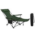 WOLTU Folding Camping Fishing Chair Lightweight Deckchair Lounge Chair with Retractable Footrest Removable Headrest for Outdoor - LeCoinChaise