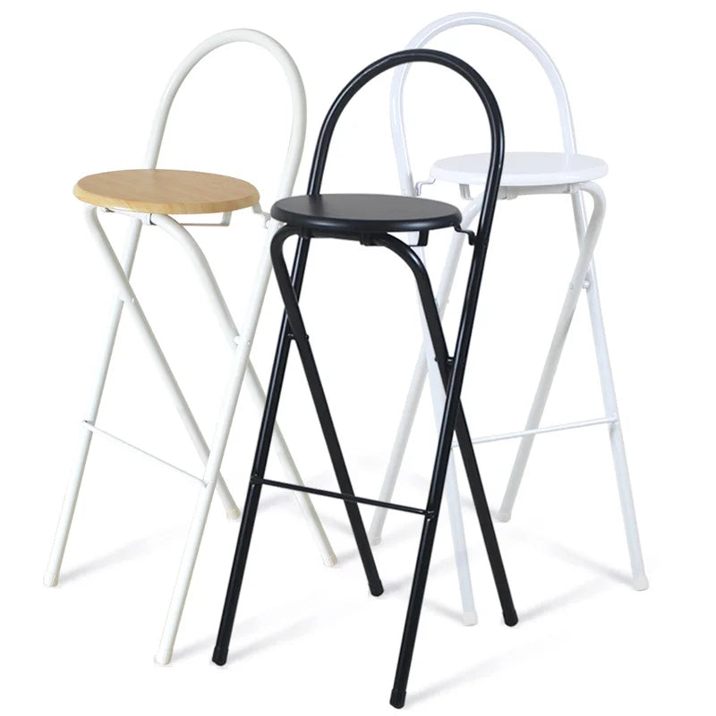 Folding Bar Chair Home Kitchen Bar Chair Cashier Chair Leisure Chair Folding Chair Bar Chair High Stool Terrace High Chair Home LeCoinChaise