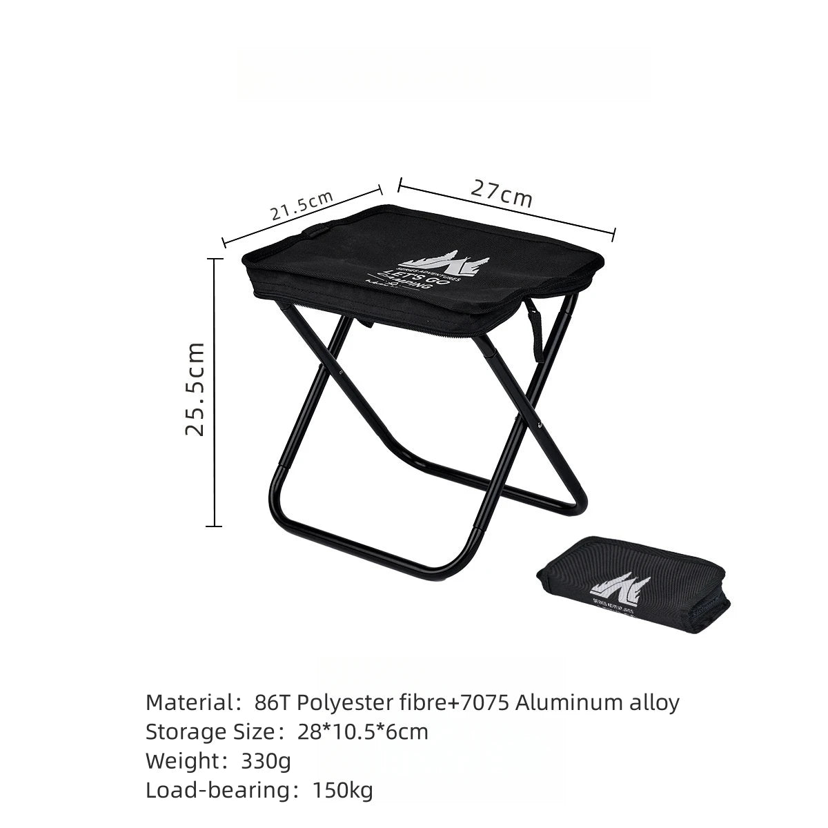 Tabouret pliant de camping ultra -léger - LeCoinChaise