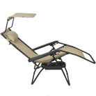 Chaise longue de plage pliante avec pare-soleil - LeCoinChaise