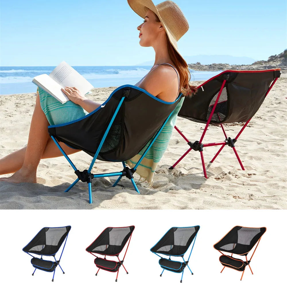 Chaise de plage pliante ultral-légère (900g) DUTRIEUX bleue - LeCoinChaise