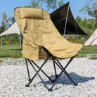 Chaise pliante de camping LOHAS CAMPING à dossier haut LeCoinChaise kaki