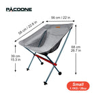 Chaise pliante de camping PACOONE - ultra-légère - LeCoinChaise