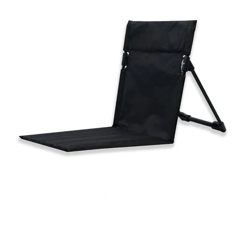 Chaise longue de plage pliante ultra-pratique noire - LeCoinChaise