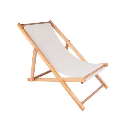 Chaise pliante de plage AOLIVIA en bois style rétro - LeCoinChaise