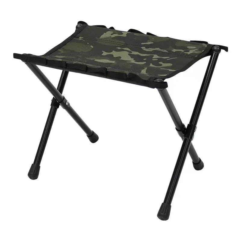 Tabouret pliant de camping motif camouflage noir LeCoinChaise