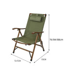 Chaise longue pliante de camping en bois dimensions exactes - LeCoinChaise