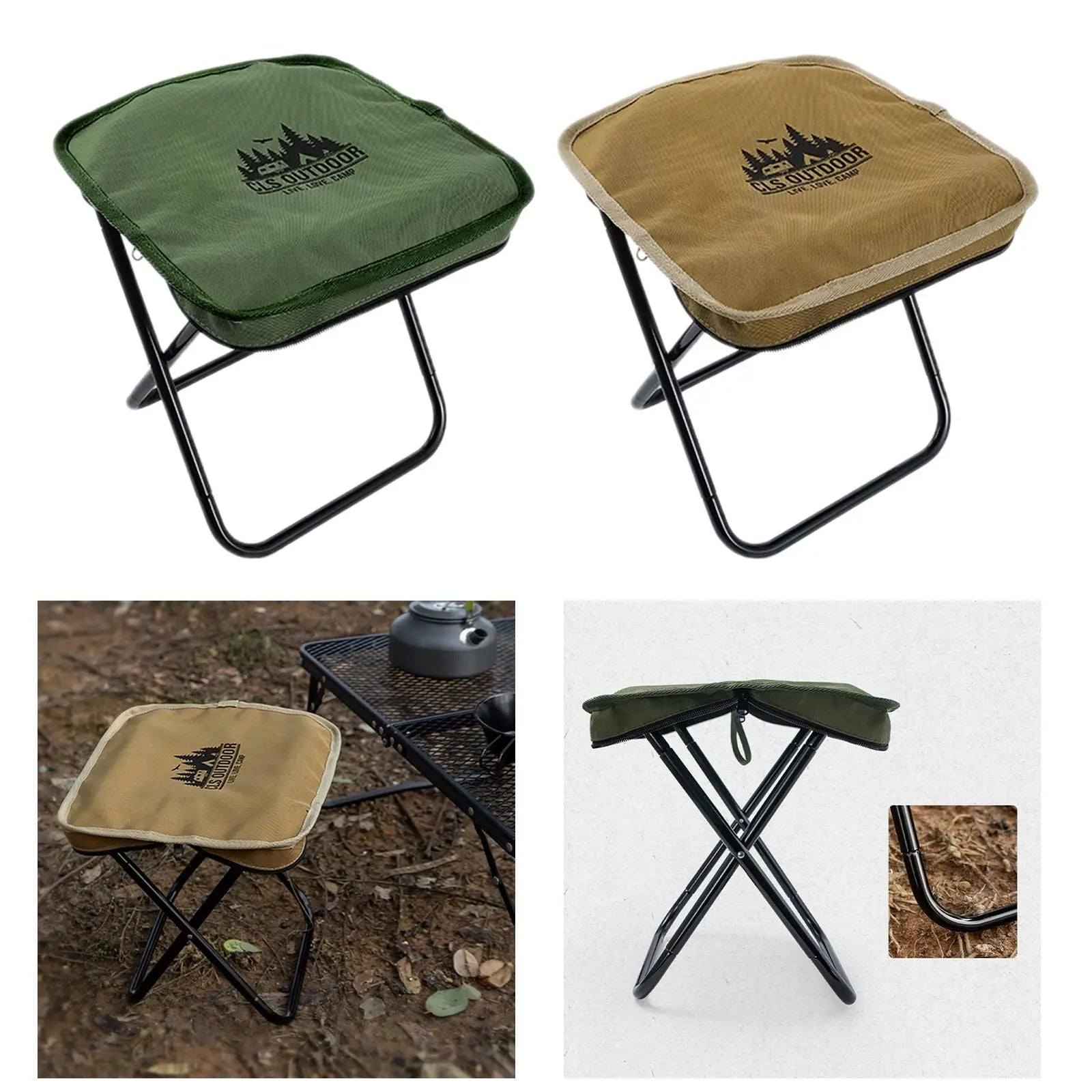 Tabouret pliant de camping portable et confortable - LeCoinChaise