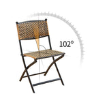 Chaise de jardin pliante en rotin - LeCoinChaise