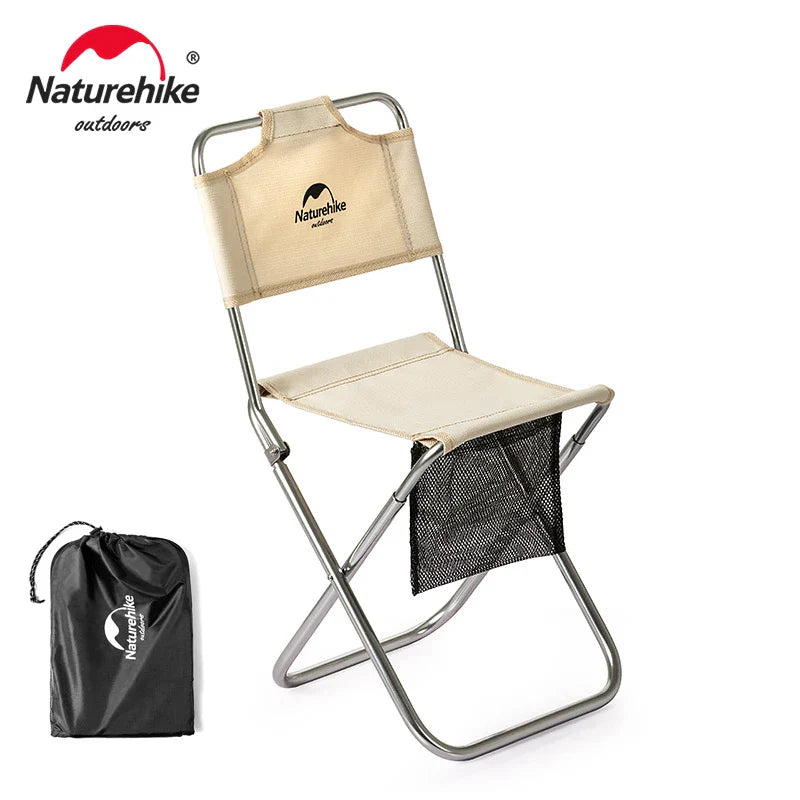 Chaise de plage pliante ultra-légère Kaki (420g) NATUREHIKE petite taille - LeCoinChaise