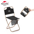 Chaise de plage pliante ultra-légère noire (420g) NATUREHIKE petite taille - LeCoinChaise