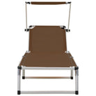 Chaise longue de plage pliante avec pare-soleil - LeCoinChaise