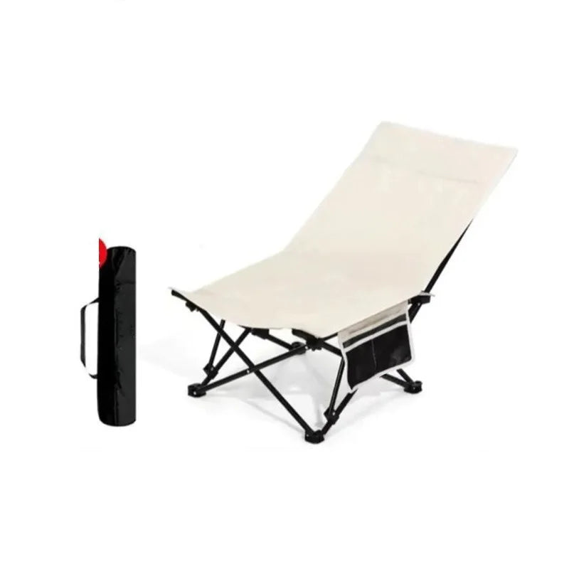 Chaise longue de camping avec grande capacité de charge dimensions exactes couleur blanche - LeCoinChaise