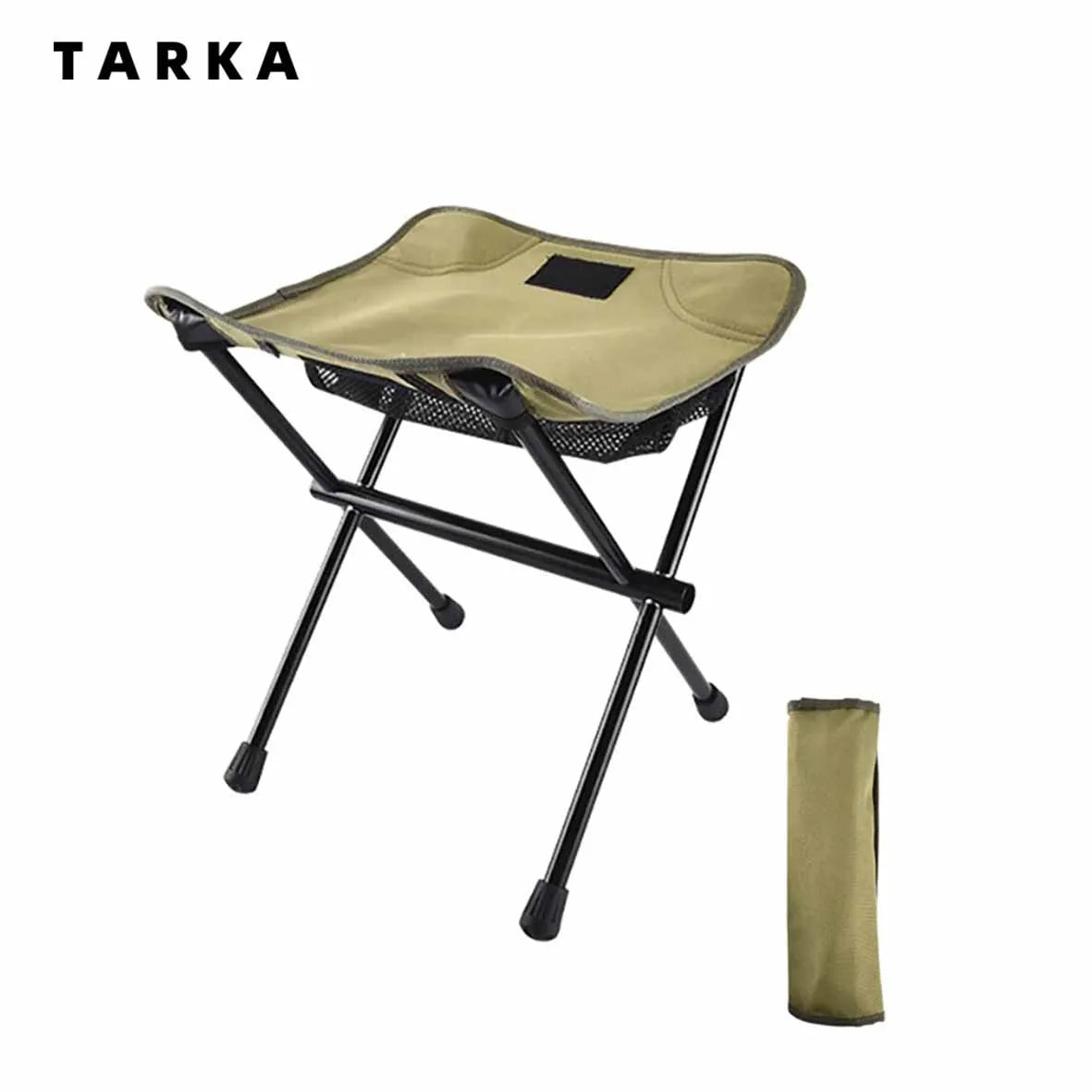 TARKA Portable Folding Camping Stools Aluminium Alloy Outdoor Foldable Campstool Beach Picnic Fishing Chair Lighweight Furniture - LeCoinChaise