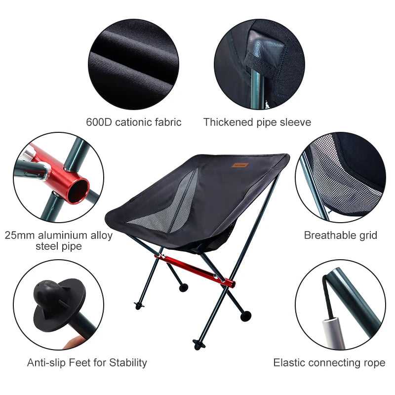 Chaise pliante de camping PACOONE - ultra-légère - LeCoinChaise