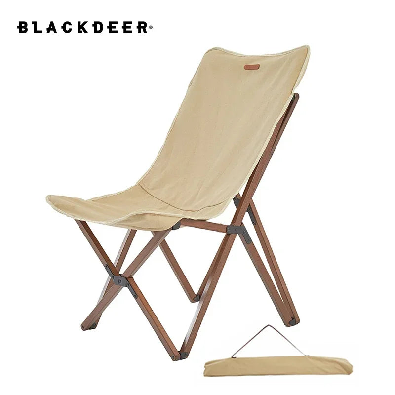 Chaise de jardin pliante polyvalente beige en bois de hêtre nature - LeCoinChaise