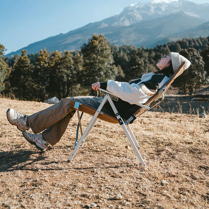 Chaise pliante de camping NATUREHIKE ultra-confortable détente en pleine nature- LeCoinChaise