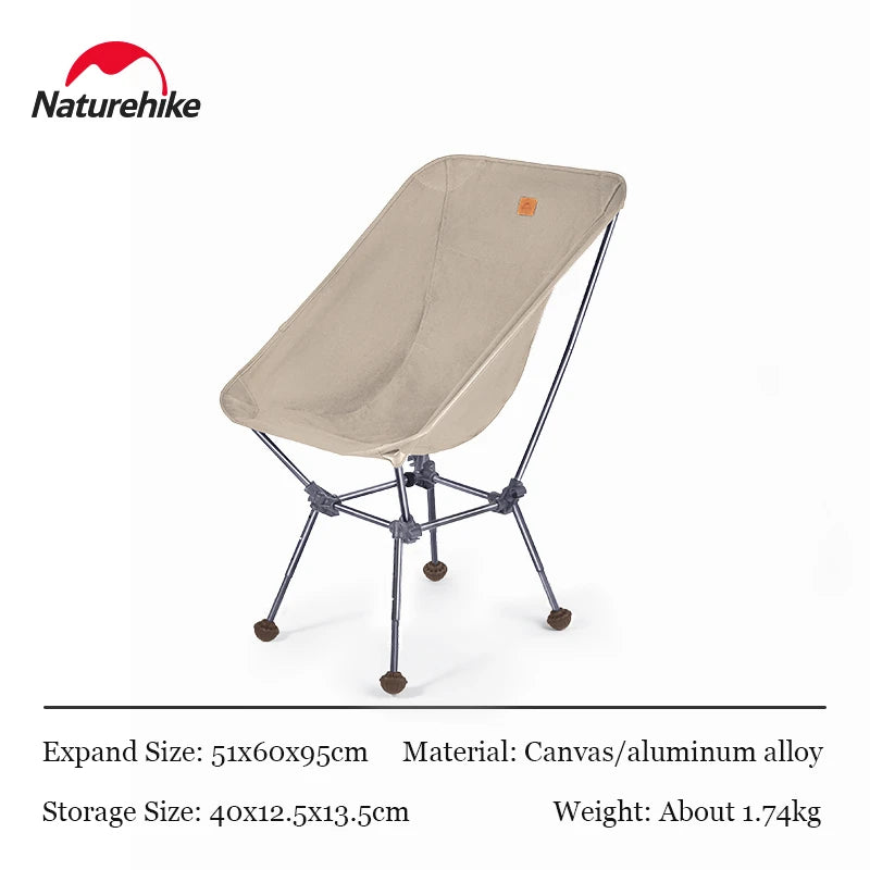 Chaise pliante de camping NATUREHIKE haute qualité kaki dimensions- LeCoinChaise