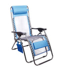 chaie longue de jardin confortable bleue lecoinchaise