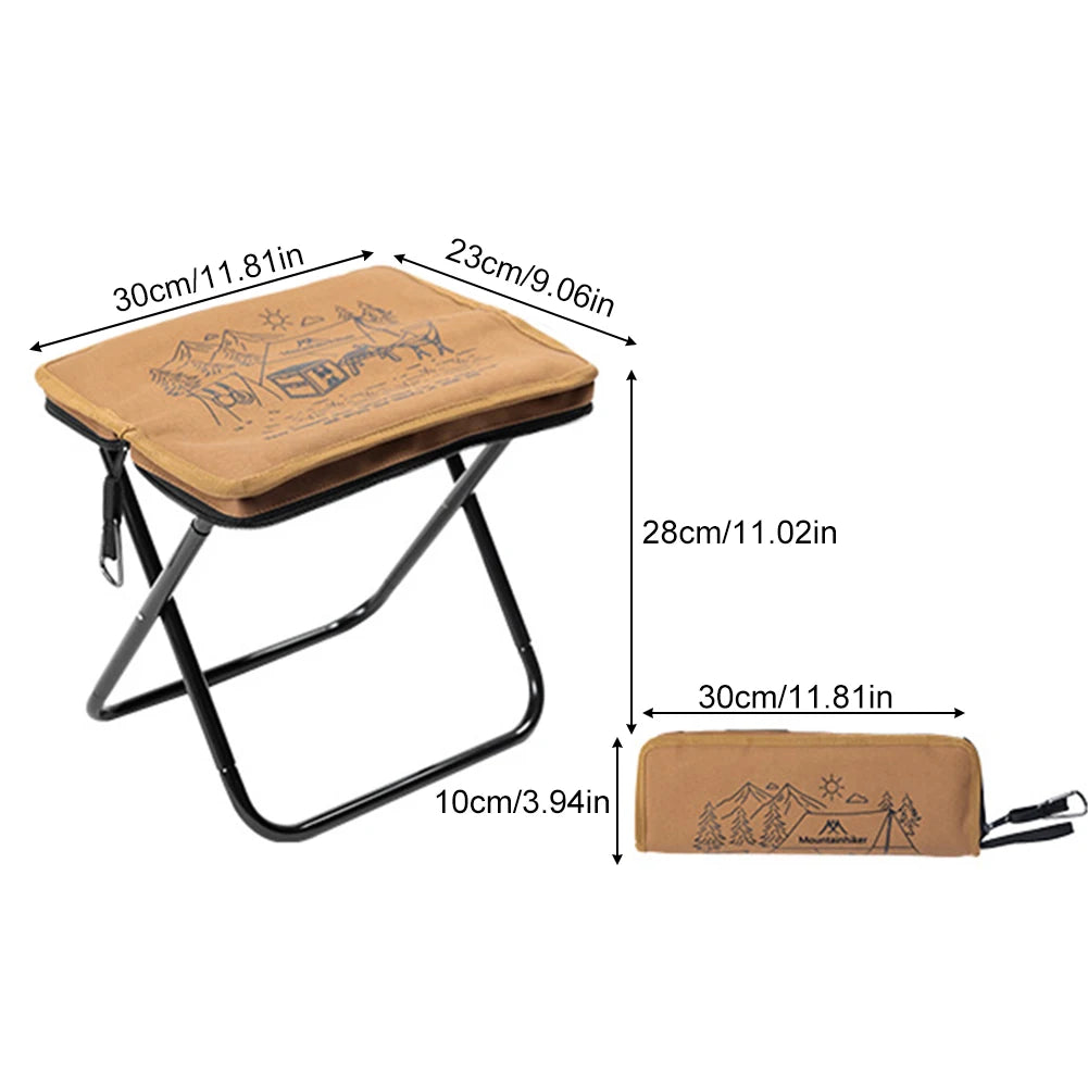 Mountainhiker Camping Portable Folding Stool Ultralight AluminiumAlloy Storage Chair MIni Fishing Chair Outdoor Picnic Furniture - LeCoinChaise