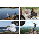 Outdoor Folding Fold Aluminum Chair Stool Seat Fishing Camping Outdoor Foldable Fishing Chair Ultra Light Weight Portable - LeCoinChaise