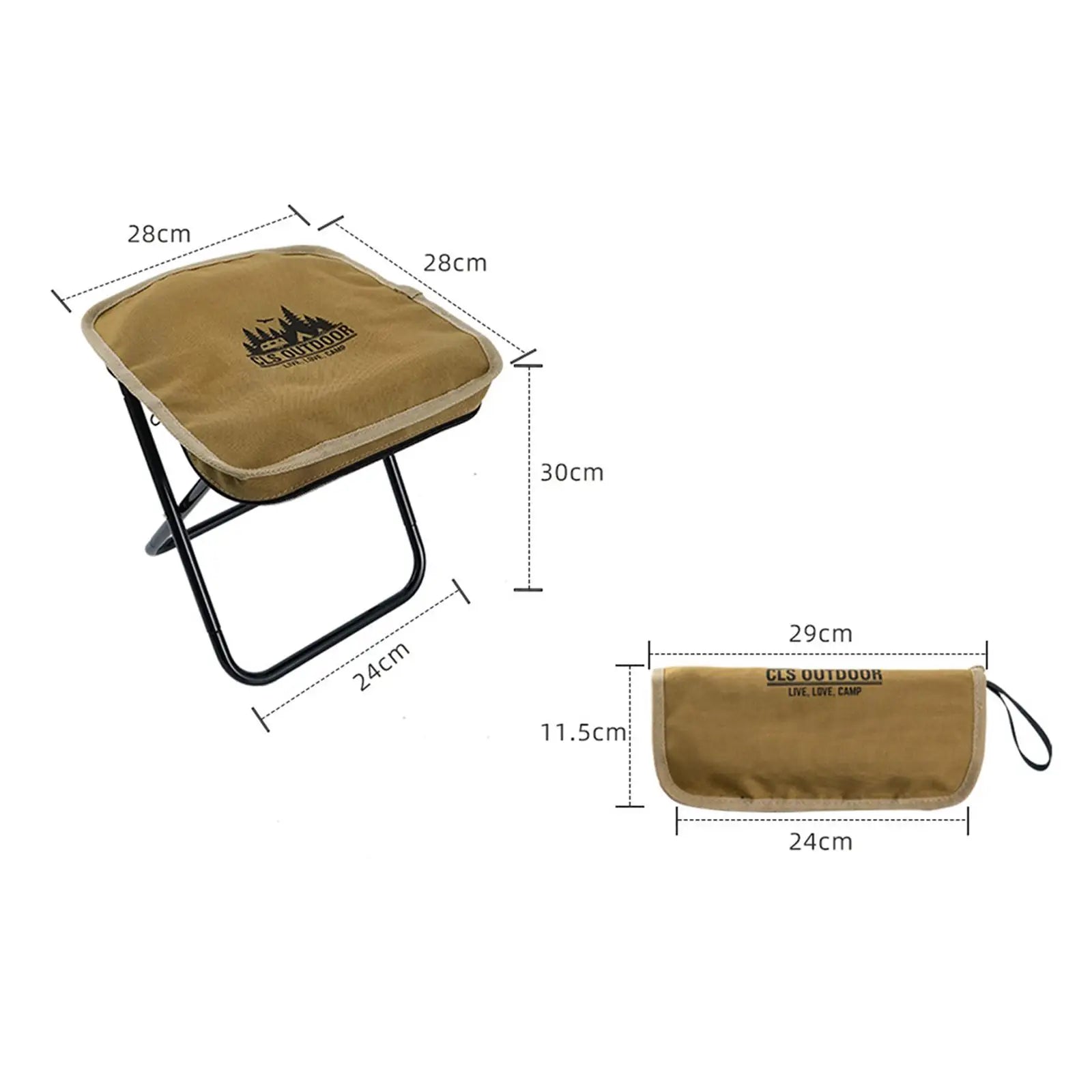 Tabouret pliant de camping portable et confortable - LeCoinChaise