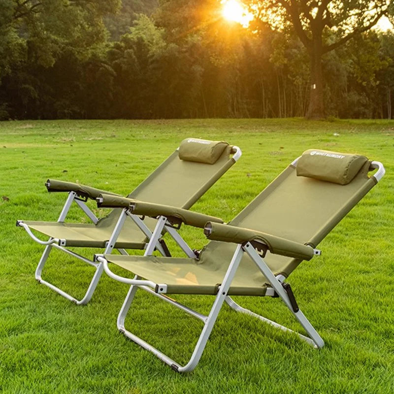 Chaise longue de plage pliante WHITSUNDAY ultra-confortable verte - LeCoinChaise