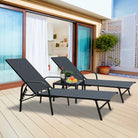 Chaise longue de jardin pliante design haute qualité plan 3D chaise sur terrasse- LeCoinChaise