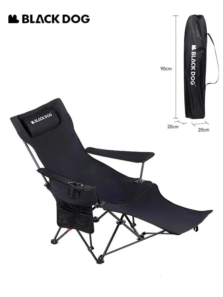 Chaise longue pliante de camping BLACKDOG - LeCoinChaise