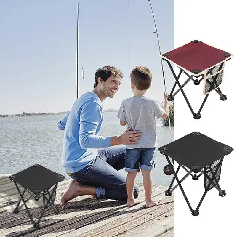 Camping Portable Folding Stools Ultralight Aluminium Alloy Storage Chair MIni Fishing Chair Picnic Lighweight Furniture - LeCoinChaise